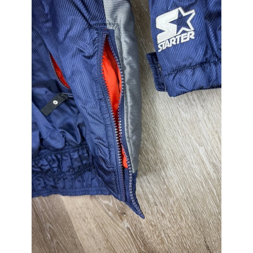 Starter Chicago Bears Jacket XL NFL Pro Line Pullover Blue Orange Vintage